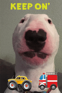 puppernelson encouragement trucks walter keep it up GIF
