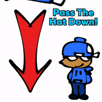 Staring Red Arrow GIF