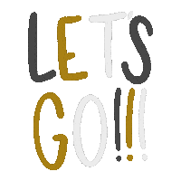 Lets Go Hockey Sticker