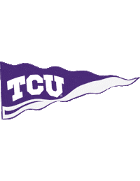 Texas Christian University Flag Sticker by TCU Alumni