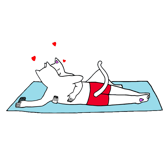 RIPNDIP_CAT cat mood nice night Sticker