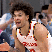 Yell College Basketball GIF by Maryland Terrapins