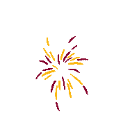 Gold Bang Sticker by University of Louisiana Monroe