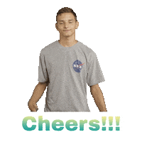 Cheers Jelnyelv Sticker by feat.