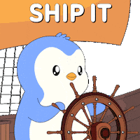 Penguin Ship It Sticker by Pudgy Penguins