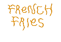 French Fries Sticker by carriesloane