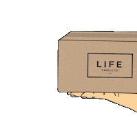 lifecandleco box mail unboxing shipping Sticker