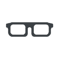 Pixel Glasses Sticker by GeekTouristique