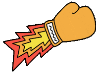 Knock Out Fight Sticker by Noga Erez