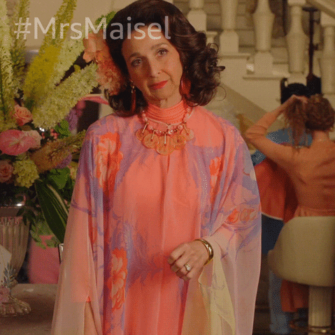 Marin Hinkle Smile GIF by The Marvelous Mrs. Maisel