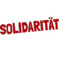 Solidarity Zusammen Sticker by Deutscher Gewerkschaftsbund (DGB)