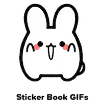 Excited Bunny Sticker by Sticker Book iOS GIFs