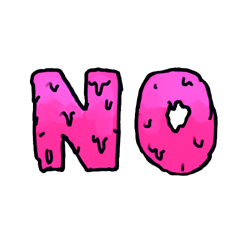 Pink No Sticker by Fymsa