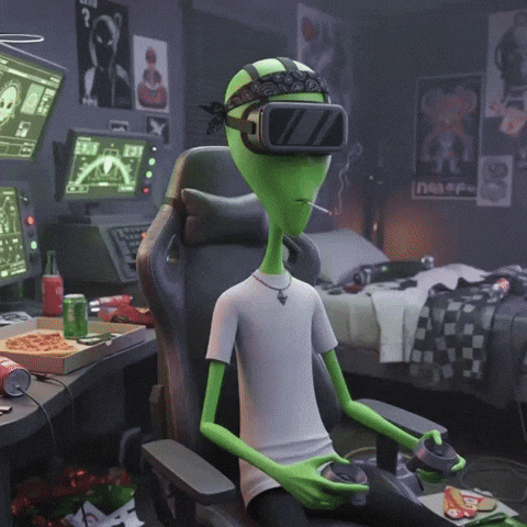 Video Games Gamer GIF by Lonely Aliens