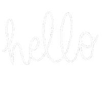 Lettering Hello Sticker