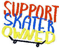 Skate Sticker by Shieldless Magazine