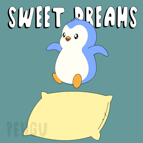 Jumping Good Night GIF by Pudgy Penguins