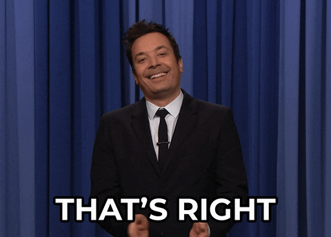 Jimmy Fallon Thats Right GIF by The Tonight Show Starring Jimmy Fallon