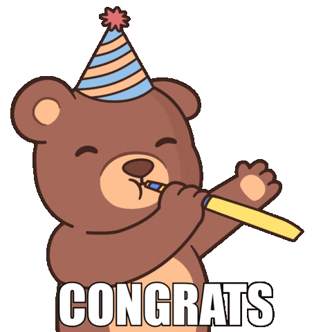 Celebrate Happy Birthday Sticker by BEARISH