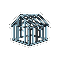 Framing Metalframing Sticker by Mainefactured