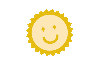 Smiley Sun Sticker by DetourCoffee