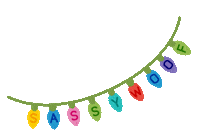 Christmas Lights Sticker by SASSYWOOF