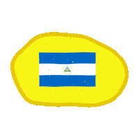 Juan_R_Mon mood nicaragua bandera escudo Sticker