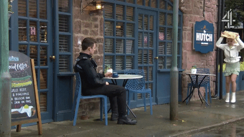 Rain Running GIF by Hollyoaks