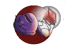 tpcommdesign cry designer tp send help Sticker