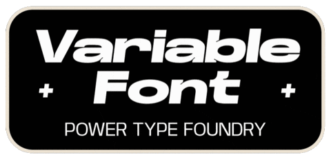 powertype giphyupload font typeface variable font GIF