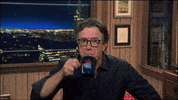 Stephen Colbert Spit GIF by The Late Show With Stephen Colbert