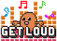 Get Loud Potz Sticker by Memeland by 9GAG