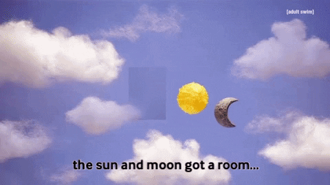 Sun Moon GIF by Adult Swim
