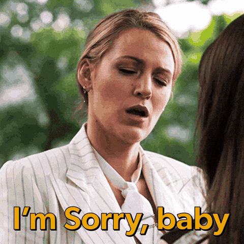 Im Sorry GIF by Blake Lively Fan