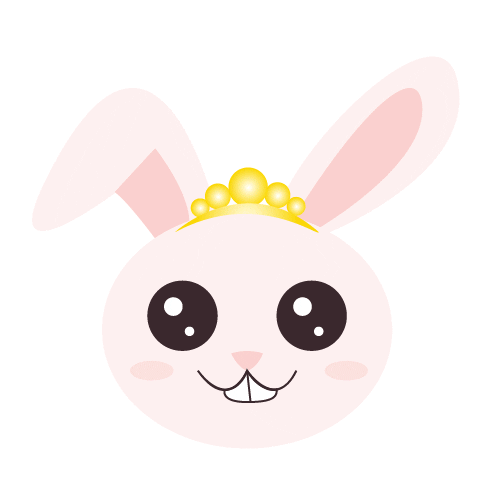 Queen Bunny Sticker