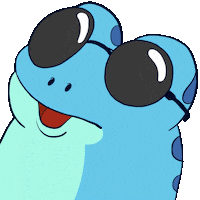 Sunglasses Wow Sticker by Croakey