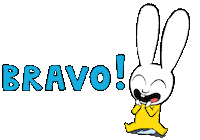 Congratulations Reaction Sticker by Simon Super Rabbit