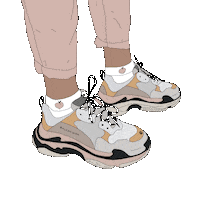 journaldraw balenciaga shoes Sticker