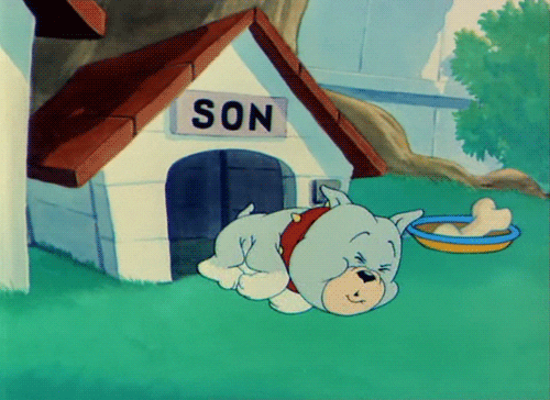 tom and jerry dreaming GIF