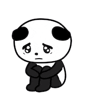 Sad Panda Sticker
