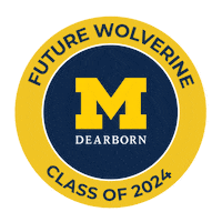 Class Of 2024 Sticker by University of Michigan-Dearborn