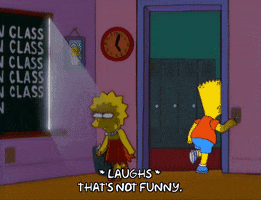 bart simpson laugh GIF