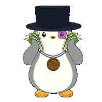 Money Invest Sticker by Pudgy Penguins