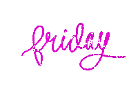 laurenamandagio friday days of the week pink and blue lauren amanda Sticker