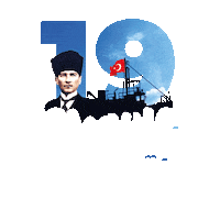 19 Mayıs Ataturk Sticker by İzmir Özel Türk Koleji