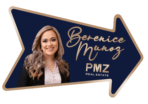 PmzRealEstateBereniceMunoz giphyupload real estate arrow realtor Sticker