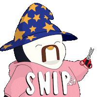 Cutting Do It Yourself Sticker by Pudgy Penguins