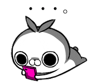 うさぎ 待ってる Sticker by クレイジー闇うさぎ