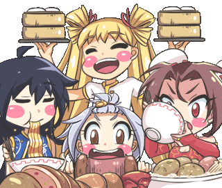 Chinese New Year Eating GIF by Jin