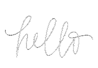 Lettering Hello Sticker